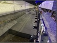 コンクリート打設完了状況の写真1