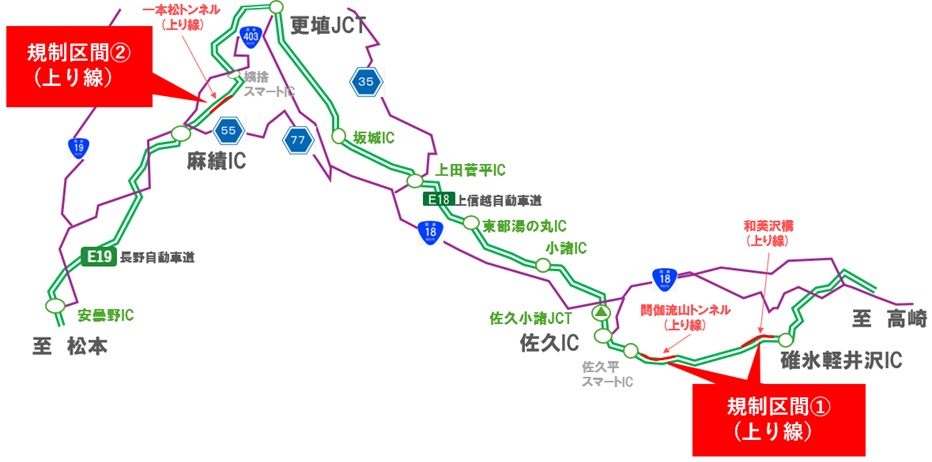 車線規制の概要のイメージ画像
