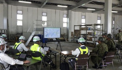 陸上自衛隊とNEXCO東日本の相互調整会議の写真