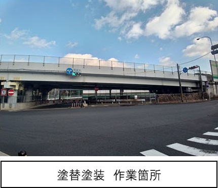 塗替塗装　作業箇所のイメージ画像