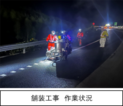 舗装工事　作業状況のイメージ画像