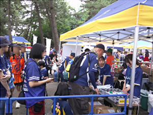 ザスパ群馬　ホームゲームでのイベントブース出展のイメージ画像3