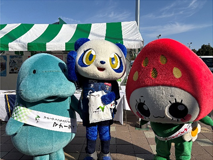 上里SA（下り線）開催イベントでの連携の写真1