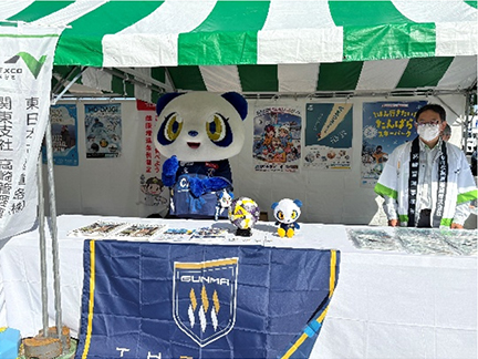 上里SA（下り線）開催イベントでの連携の写真2
