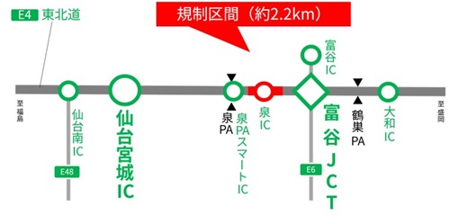 工事区間のイメージ画像