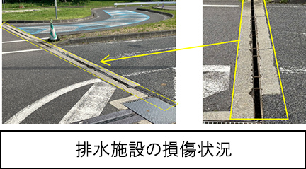 排水施設の損傷状況のイメージ画像
