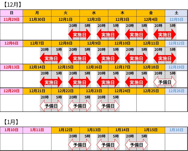 日時のイメージ画像