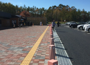 Image of parking lot barrier-free and pavement repair