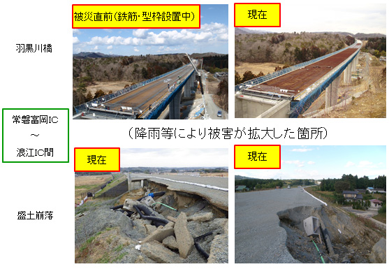 今後、本格的に復旧工事が開始される箇所のイメージ画像