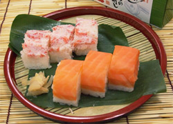 ますの寿し かにの寿し6貫入りのイメージ画像