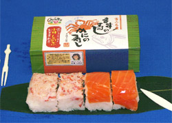 ますの寿し かにの寿し4貫入りのイメージ画像