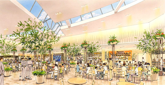 内観イメージ（フードコート）のイメージ画像