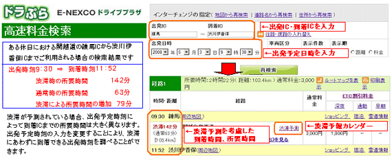 高速料金検索のイメージ画像