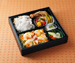 『東のふるさと弁当』豚しゃぶとさっぱり海鮮チラシのイメージ画像