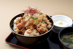 「白河高原（しらかわこうげん）清流（せいりゅう）豚（とん）の豚唐（ぶたから）みぞれ丼（どん）」のイメージ画像