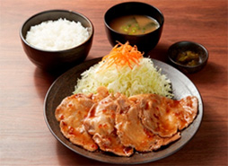 ヤシオポーク生姜焼き定食 （矢板北PA 上り線）のイメージ画像