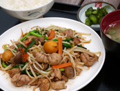 Image image of stir-fried chicken with vegetables