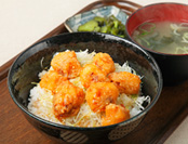 Image of Tako Zangi rice bowl