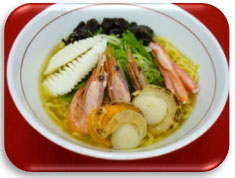 [Central Hokkaido Sunagawa SA (both directions) Image image of seafood salt ramen (950 yen)