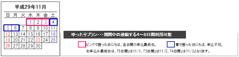 ゆったりプランのイメージ画像