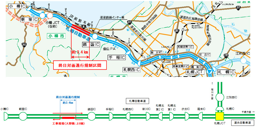 工事区間のイメージ画像
