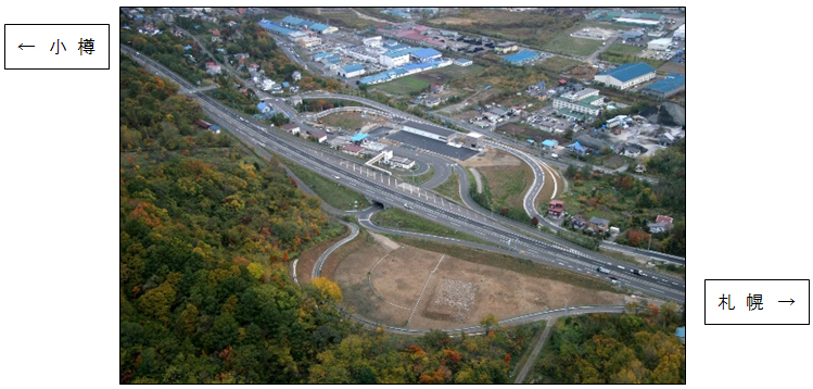 銭函IC 現況の写真