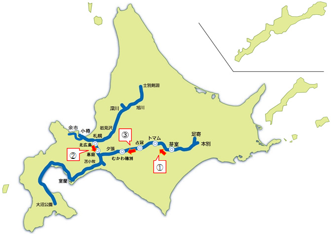 北海道内の5km以上の渋滞予測のイメージ画像