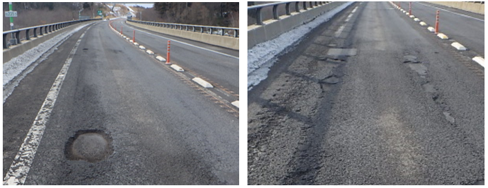 通行止め箇所および期間の写真