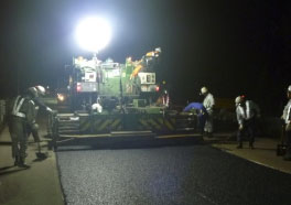 路面補修工事例の写真