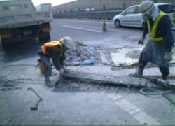 伸縮装置損傷箇所の補修のイメージ画像