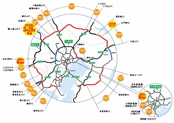 2009年度（平成21年度）には、川島IC～桶川JCT（仮）までの5.7kmの開通を目指しますのイメージ画像