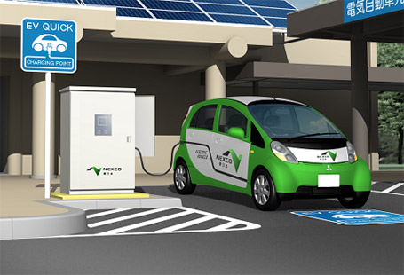 急速充電器設置イメージ：横浜横須賀道路 横須賀PA（下り線）のイメージ画像