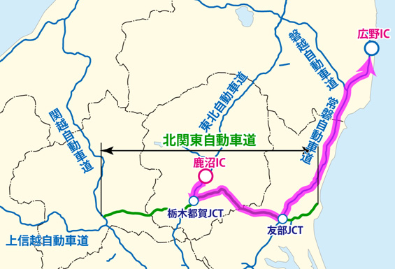 Image of transportation route for high-concentration contaminated water storage tank used at Fukushima Daiichi Nuclear Power Station