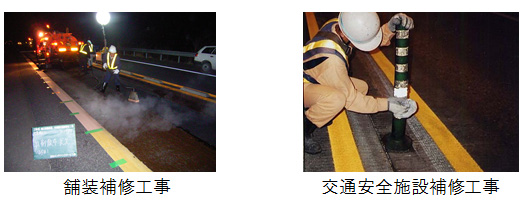 Image image of road maintenance work and pavement repair work