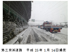 Image of Daisan-Keihin Road taken on January 14, 2013