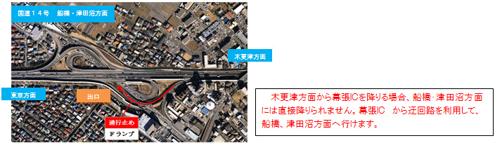 Image of Makuhari IC closed area