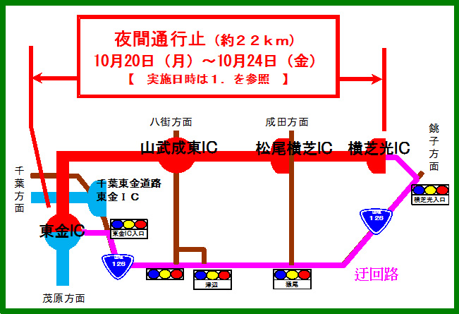 迂回路案内図のイメージ画像