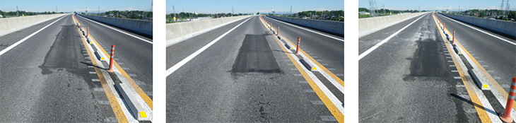 Image of current pavement damage situation