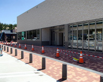 Image of barrier-free parking lot and sidewalk