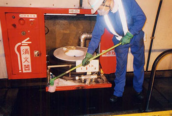 Image of emergency equipment cleaning and inspection