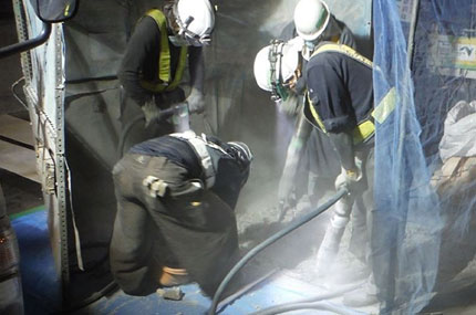 伸縮装置取替状況のイメージ画像