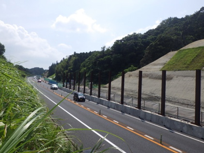 落石防護柵の撤去後のイメージ画像