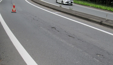 ภาพของสภาพทางเดินถนน Tokorozawa IC ปัจจุบัน