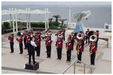 Takushoku大学高丽高中铜管乐队的照片