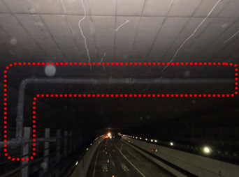 トンネル横断配管のイメージ画像