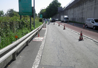 青梅IC 現況舗装状況のイメージ画像