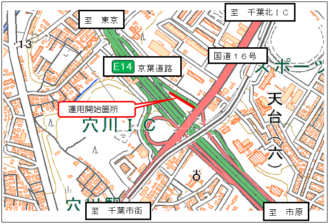 運用開始箇所のイメージ画像