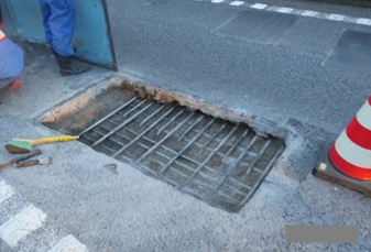 床版損傷の写真