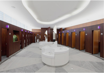 Photo of toilet on the first floor (after renovation)