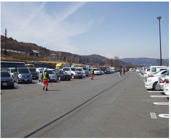 （3）停车场组织者在休息设施的布置图像